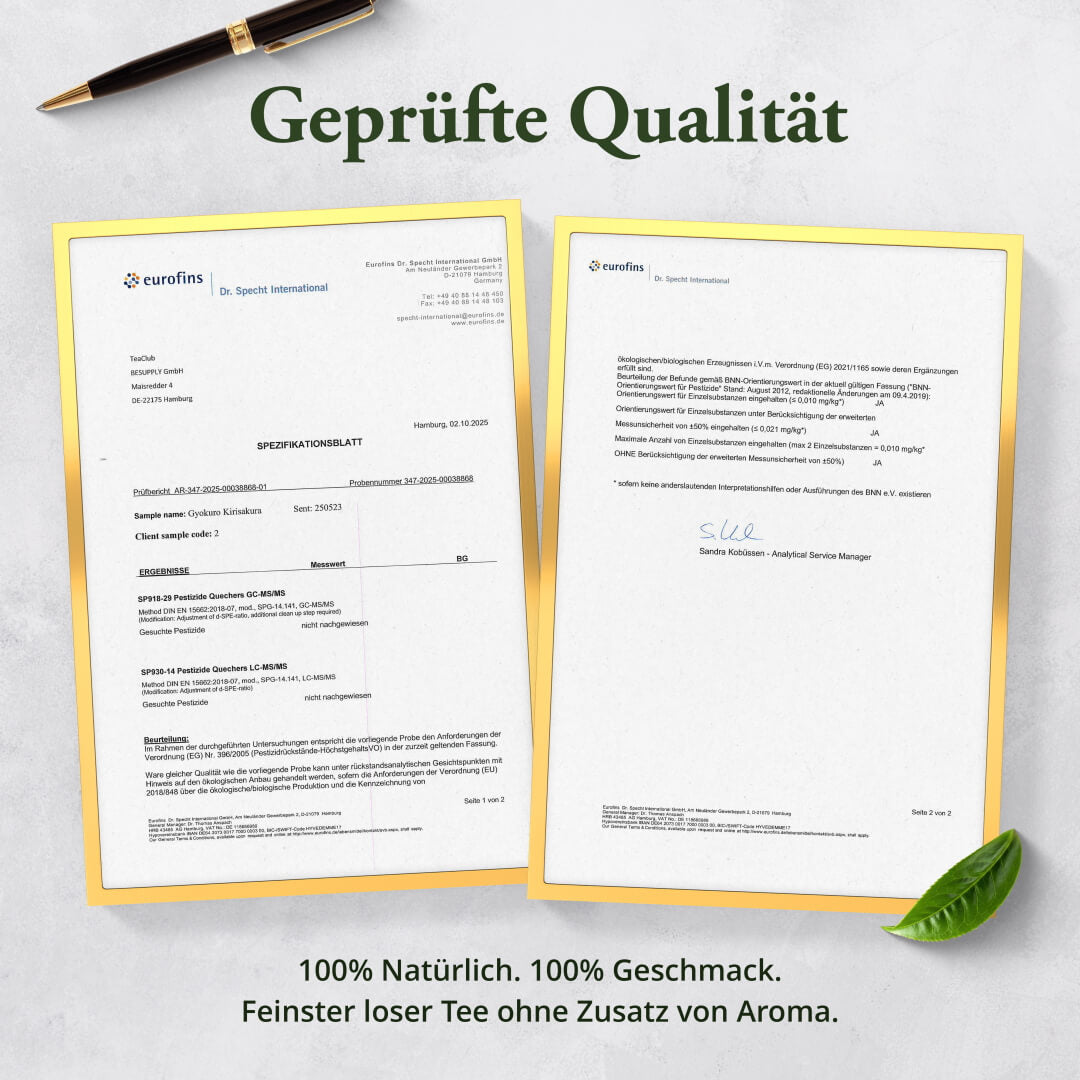 Gyokuro Kirisakura Laborgeprüft