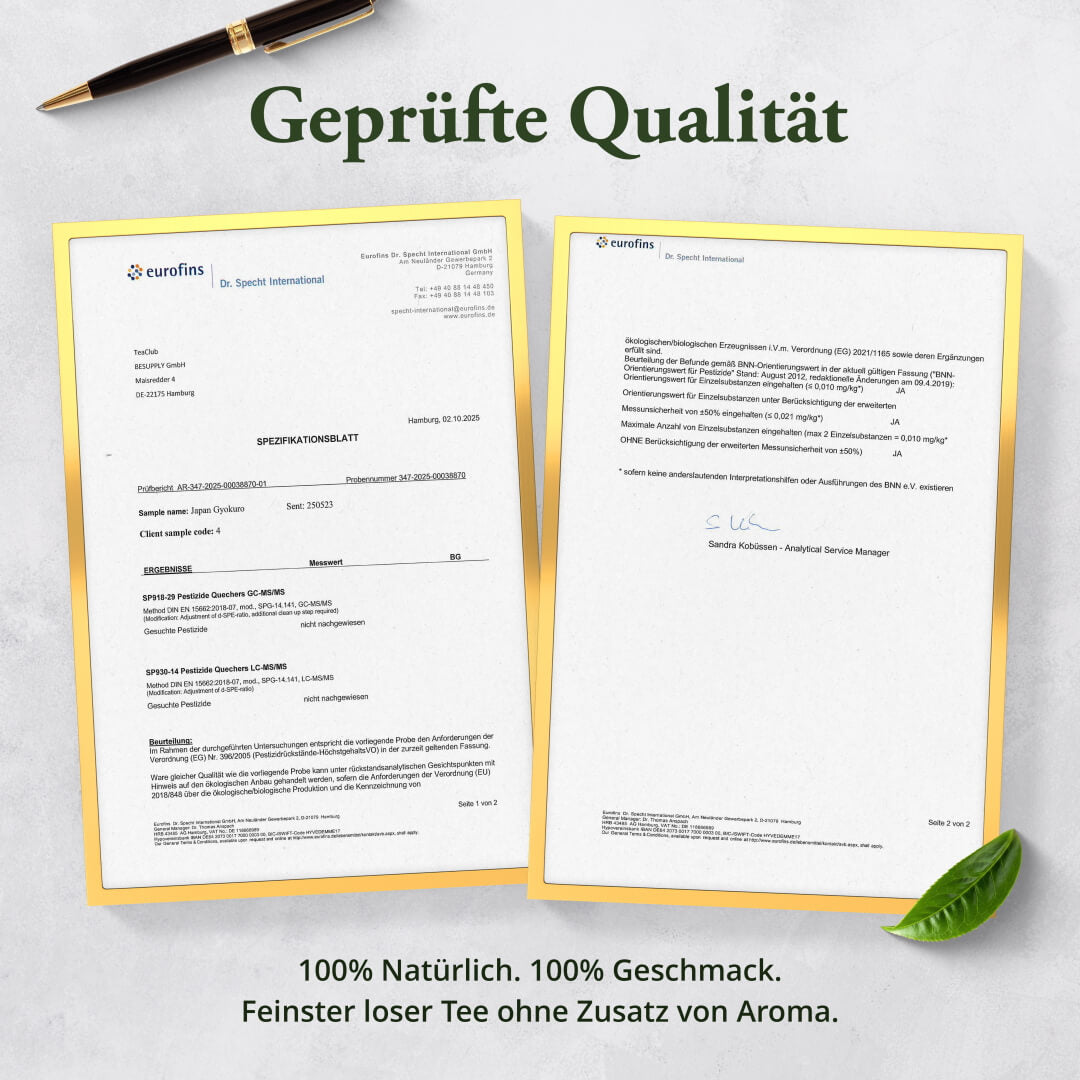 Japan Gyokuro Laborgeprüft