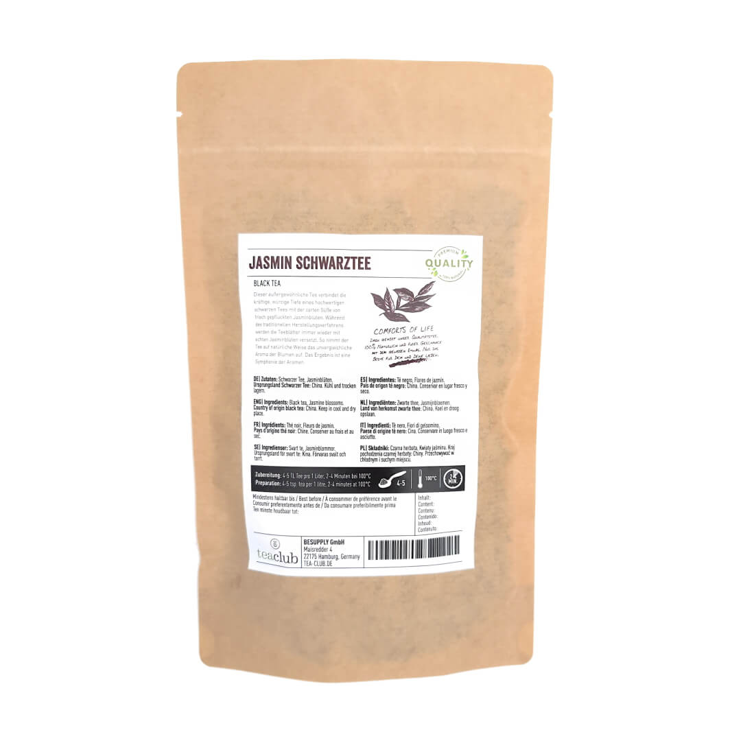 Jasmin Schwarztee Rückseite