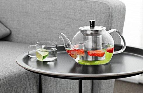 Glas Teekanne mit Teesieb von Samadoyo Zubereitungsbeispiel