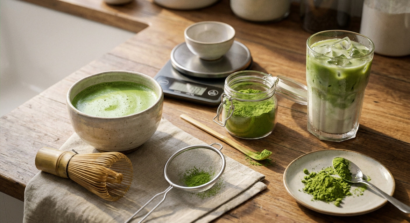 Matcha Latte Zubereitung und Rezepte