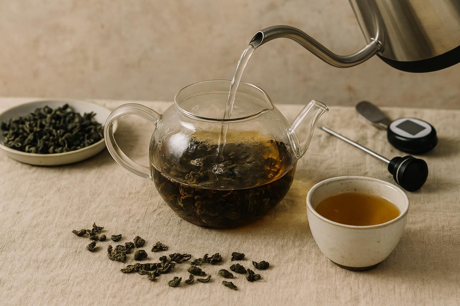 Oolong Tee Zubereitung: Temperatur und Aufgüsse