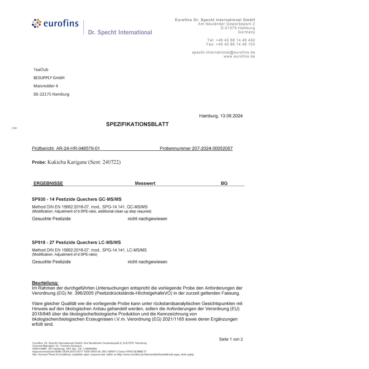 Analyse Kukicha Karigane