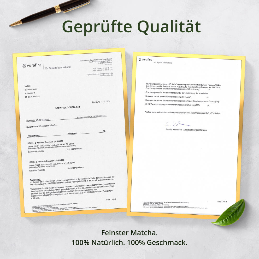 Ceremonial Matcha Laborgeprüft