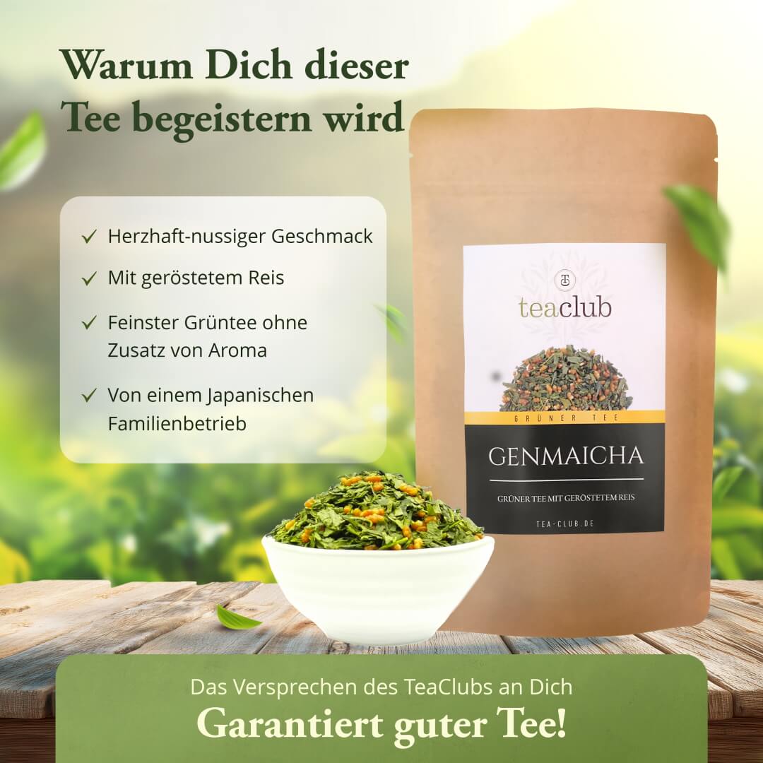 Genmaicha Grüner Tee mit geröstetem Reis