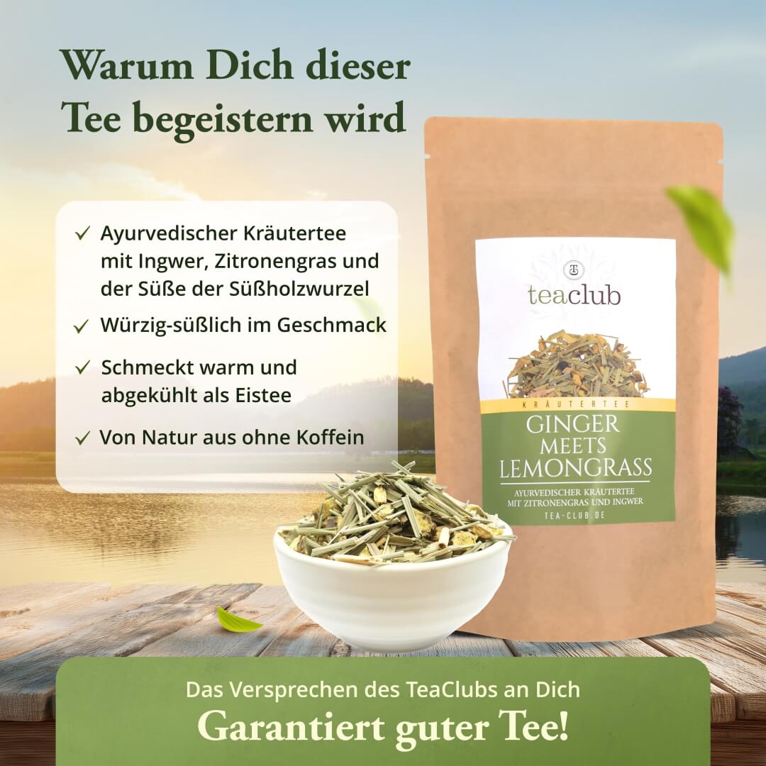 Ginger meets Lemongrass Ayurvedischer Kräutertee