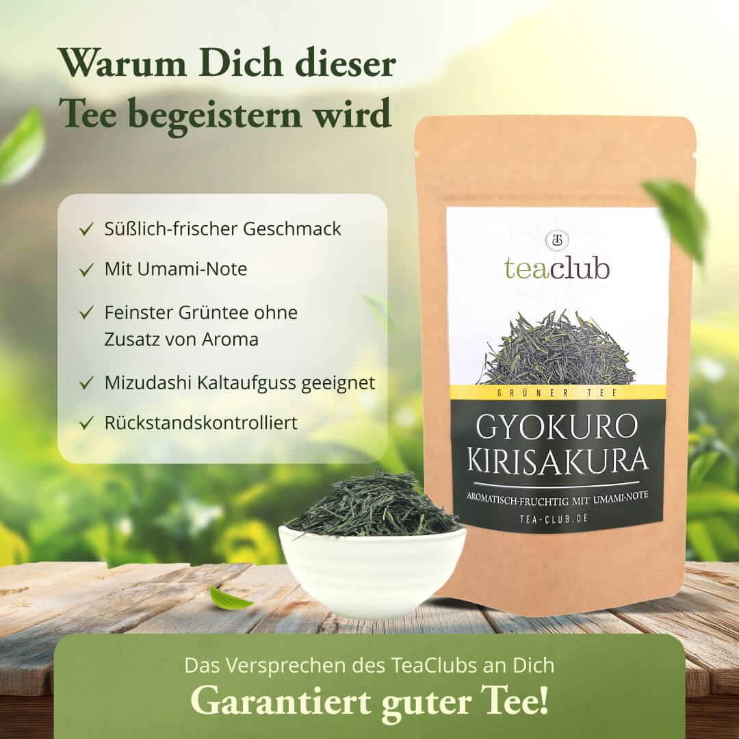 Gyokuro Kirisakura Grüner Tee Japan