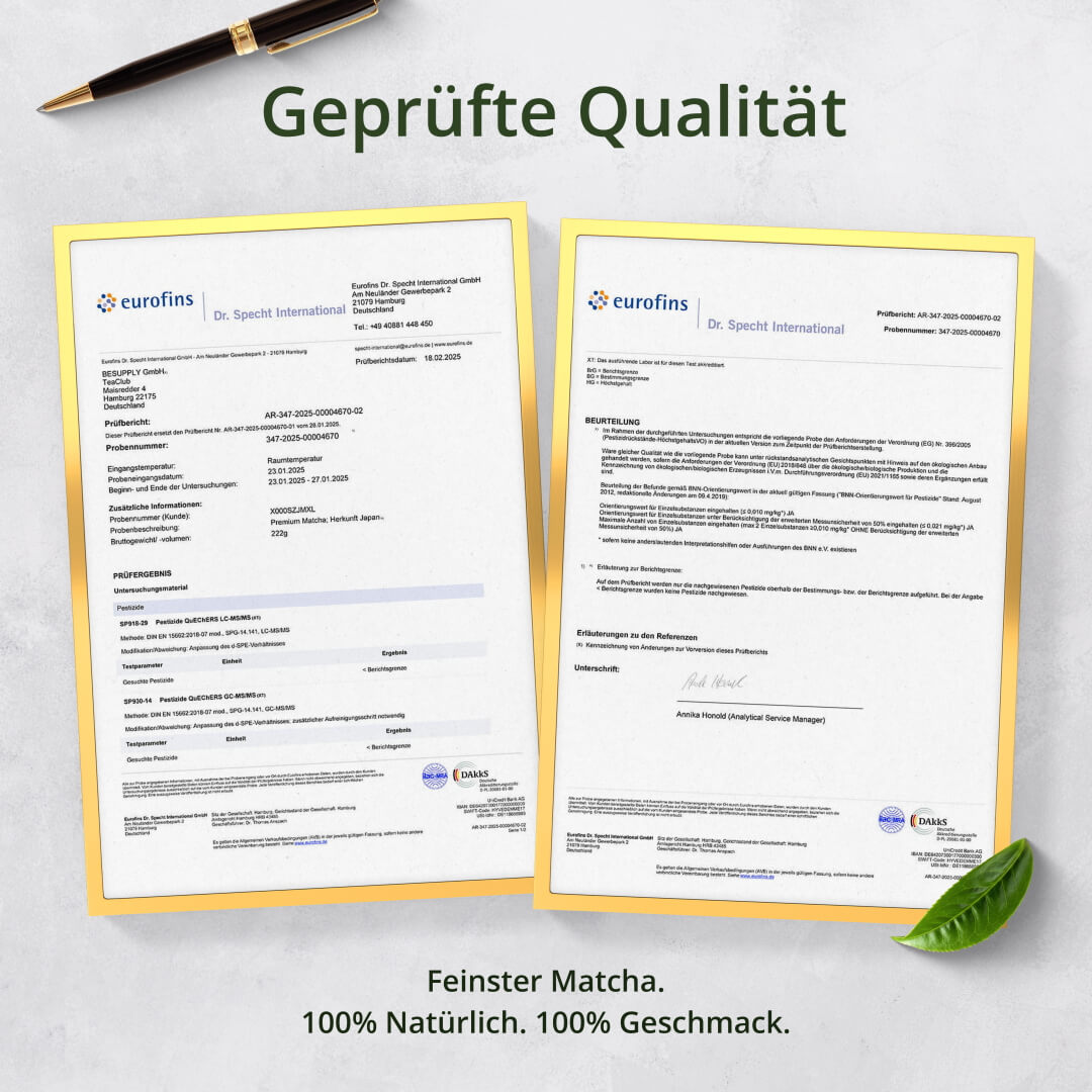 Matcha Laborgeprüft