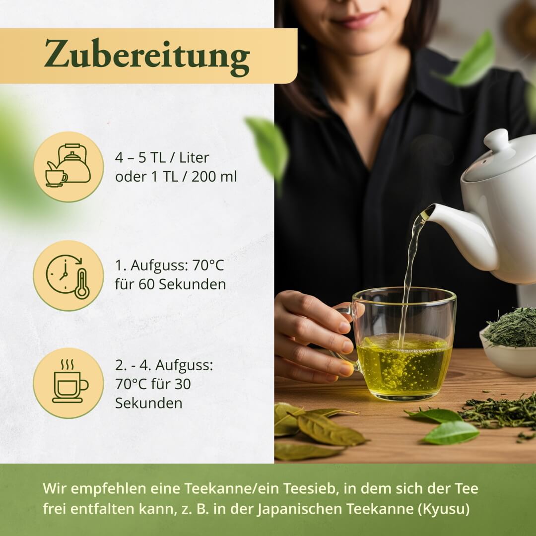 Sencha Lemon Zubereitung