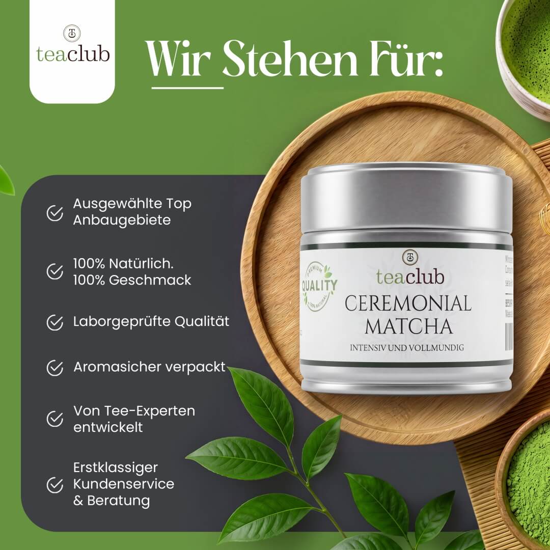 TeaClub Matcha steht für