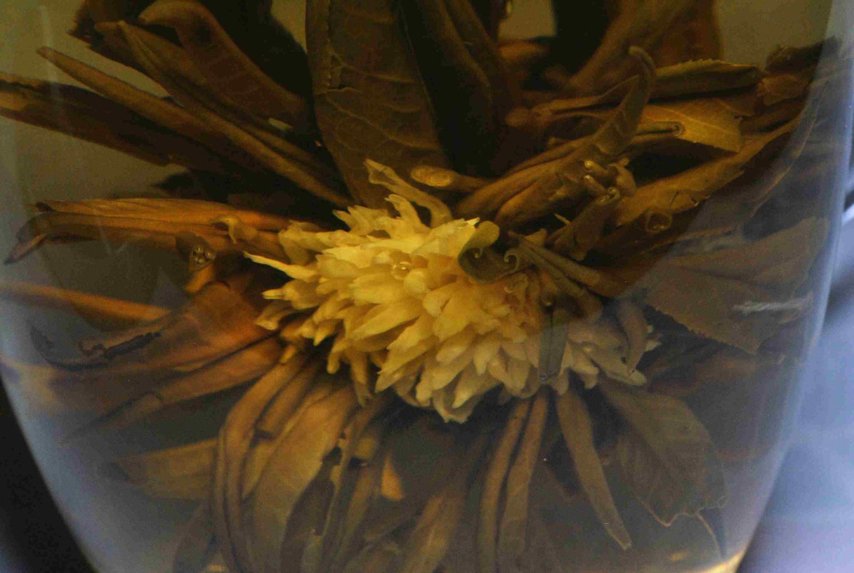 Teeblume aus Grüner Tee und Ringelblumenblüten