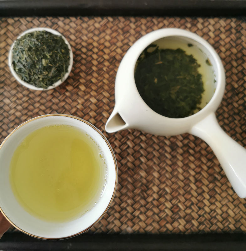 Grüner Tee Tassenfarbe