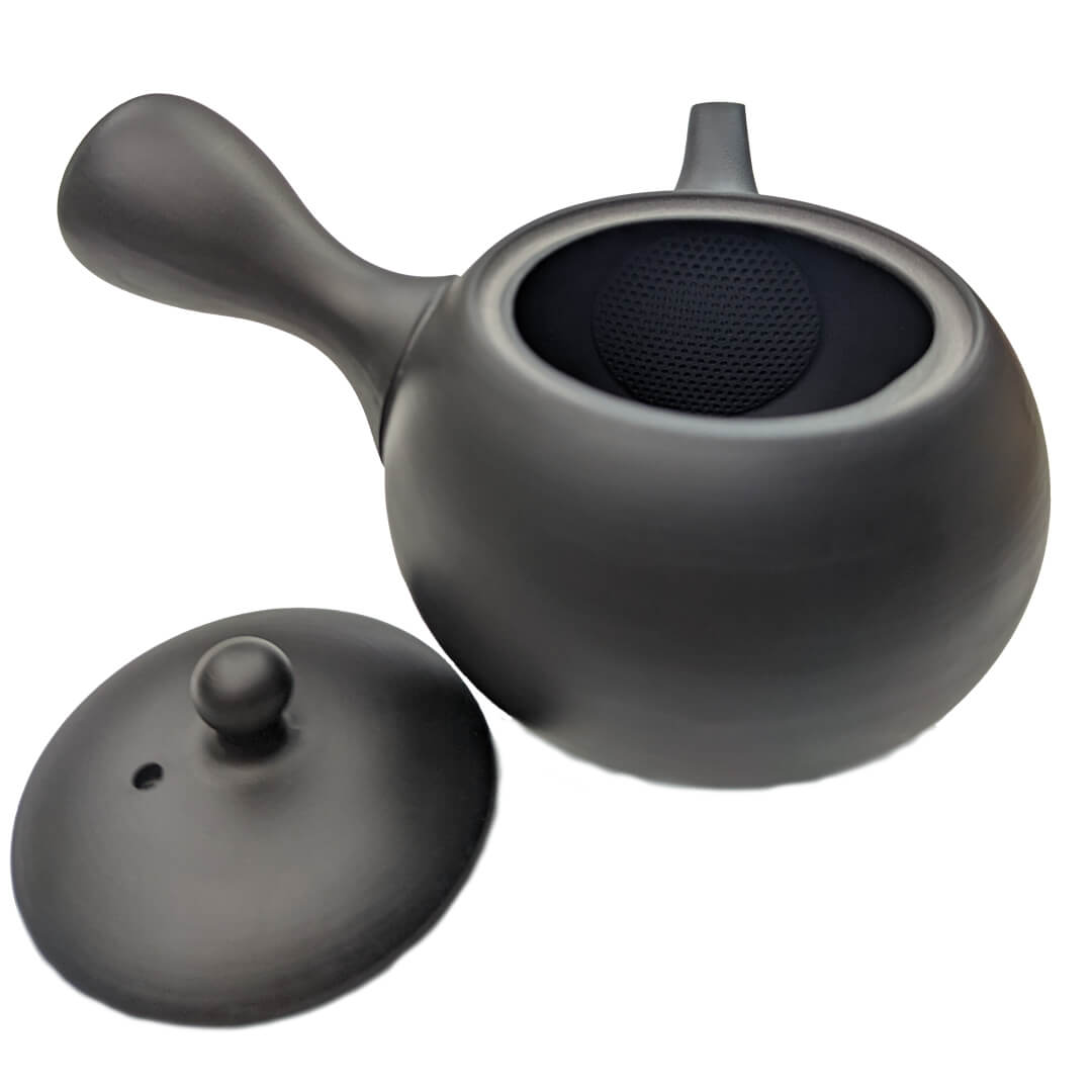 Japanische Teekanne Kyusu mit Keramik Teesieb