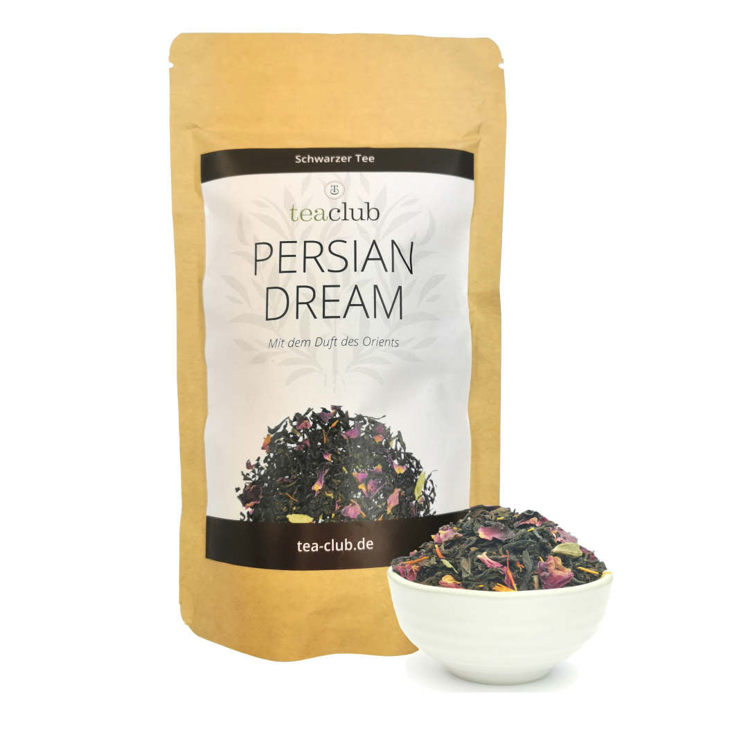 Persian Dream Schwarzer Tee Lose mit Kardamom