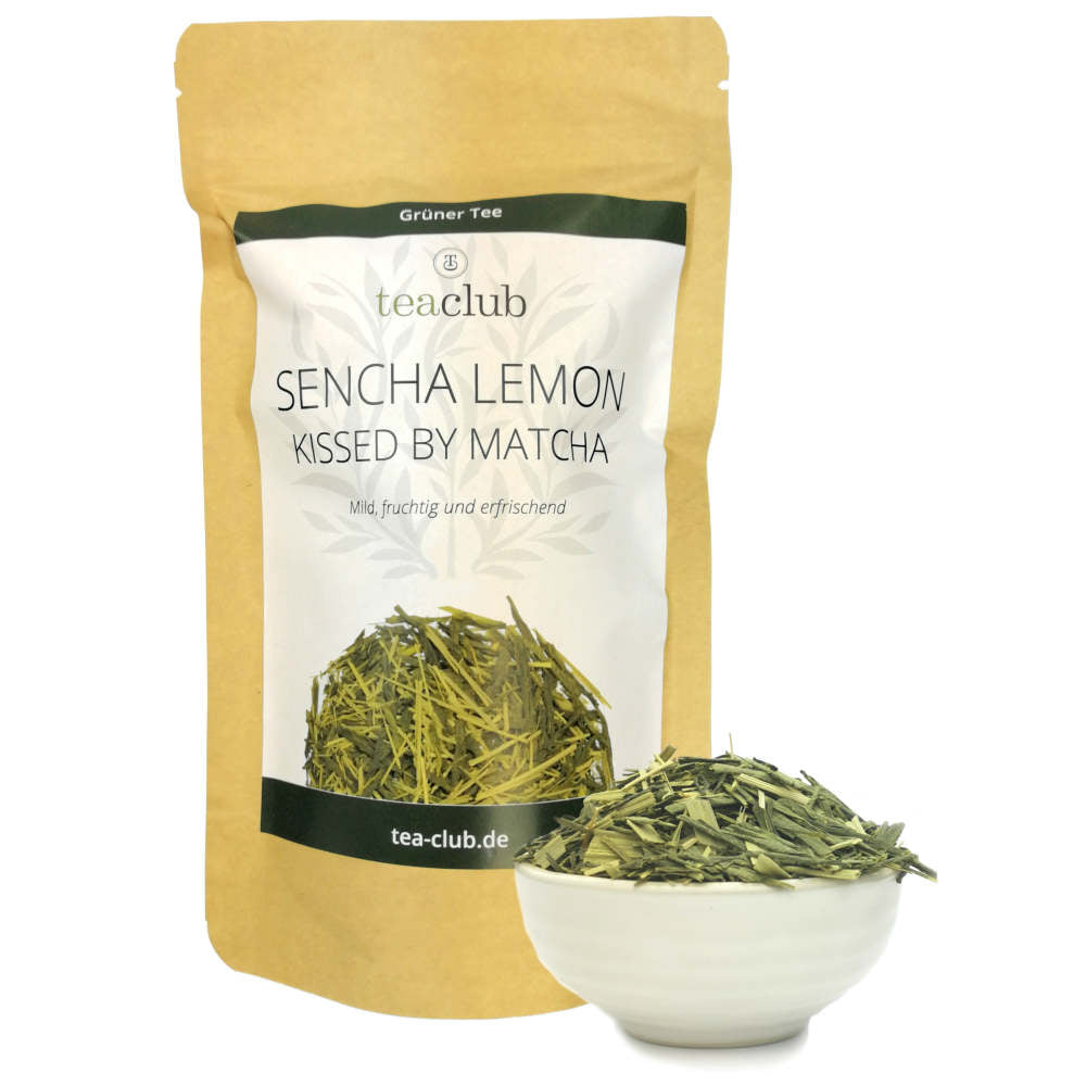 Grüner Tee Sencha Lemon mit Matcha